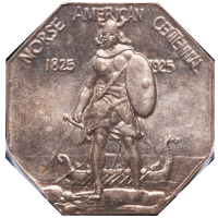 1925 Norse American Commemorative Medal (Thick) Obverse Image