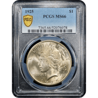 1925 Peace Dollar ($1) SLAB Image