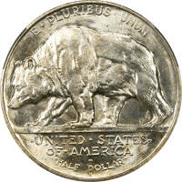 1925-S California Commemorative Half Dollar (50c) Reverse Image