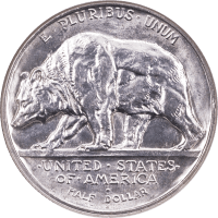 1925-S California Commemorative Half Dollar (50c) Reverse Image