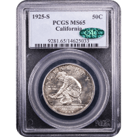 1925-S California Commemorative Half Dollar (50c) Obverse Slab Image