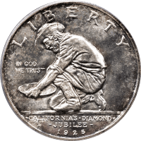 1925-S California Commemorative Half Dollar (50c) Obverse Image