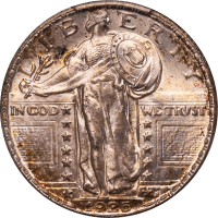 1925 Standing Liberty Quarter (25c) OBVERSE Image