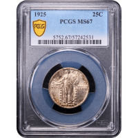 1925 Standing Liberty Quarter (25c) SLAB Image