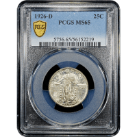 1926-D Standing Liberty Quarter (25c) SLAB Image