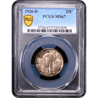 1926-D Standing Liberty Quarter (25c) Obverse Slab Image
