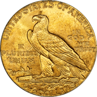 1926 Indian Gold Quarter Eagle ($2.50) OGH REVERSE Image