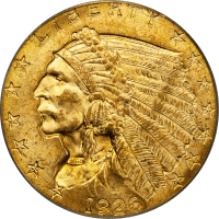 1926 Indian Gold Quarter Eagle ($2.50) OGH OBVERSE Image