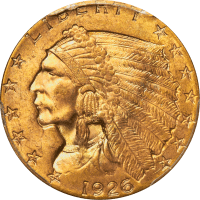 1926 Indian Gold Quarter Eagle ($2.50) Obverse Image