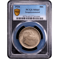 1926 Sesquicentennial Commem Half Dollar (50c) Obverse Slab Image