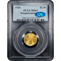 1926 Sesquicentennial Commemorative Gold Quarter Eagle ($2.50) SLAB Image