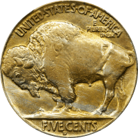 1927-D Buffalo Nickel (5c) REVERSE Image