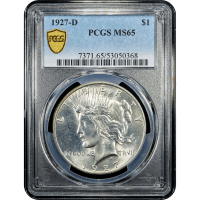 1927-D Peace Dollar ($1) Obverse Slab Image