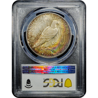 1927-S Peace Dollar ($1) Rainbow Toner SLAB Image