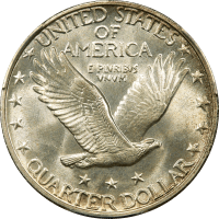 1927 Standing Liberty Quarter (25c) Reverse Image