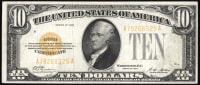 1928 $10 Gold Certificate Obverse Image