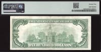 1928 $100 Gold Certificate Reverse Image