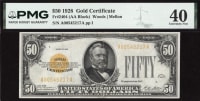 1928 $50 Gold Certificate Obverse Image