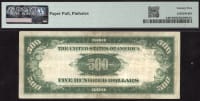 1928 $500 Gold Certificate REVERSE Image