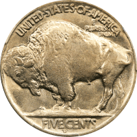 1928-D Buffalo Nickel (5c) Reverse Image