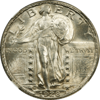 1928-D Standing Liberty Quarter (25c) OBVERSE Image
