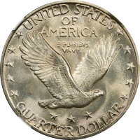 1928-D Standing Liberty Quarter (25c) REVERSE Image