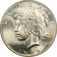 1928 Peace Dollar ($1) OBVERSE Image