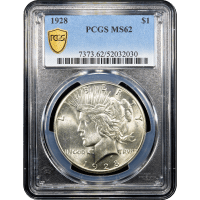 1928 Peace Dollar ($1) Obverse Slab Image