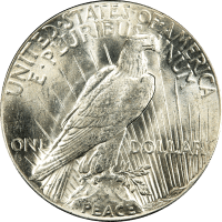 1928 Peace Dollar ($1) Reverse Image