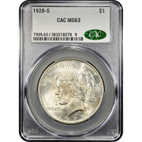 1928-S Peace Dollar ($1) SLAB Image