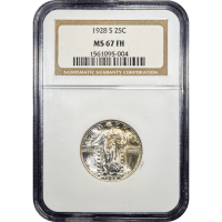 1928-S Standing Liberty Quarter (25c) Obverse Slab Image