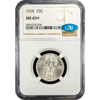 1928 Standing Liberty Quarter (25c) Obverse Slab Image