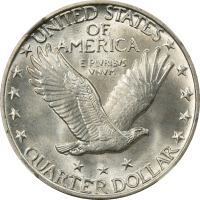 1928 Standing Liberty Quarter (25c) Reverse Image