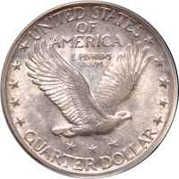 1929-D Standing Liberty Quarter (25c) OGH Reverse Image