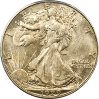 1929-D Walking Liberty Half Dollar (50c) OBVERSE Image