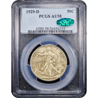 1929-D Walking Liberty Half Dollar (50c) SLAB Image