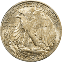 1929-D Walking Liberty Half Dollar (50c) REVERSE Image