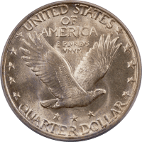 1929-S Standing Liberty Quarter (25c) OGH Reverse Image