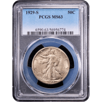 1929-S Walking Liberty Half Dollar (50c) Obverse Slab Image
