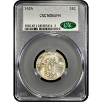 1929 Standing Liberty Quarter (25c) Obverse Slab Image