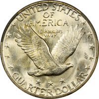 1929 Standing Liberty Quarter (25c) Reverse Image