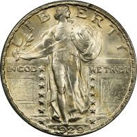 1929 Standing Liberty Quarter (25c) OBVERSE Image