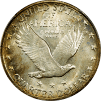 1929 Standing Liberty Quarter (25c) REVERSE Image
