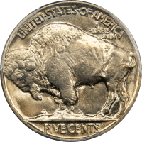 1930 Buffalo Nickel (5c) DDR FS-801 REVERSE Image