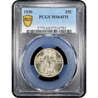 1930 Standing Liberty Quarter (25c) Obverse Slab Image