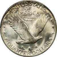 1930 Standing Liberty Quarter (25c) REVERSE Image