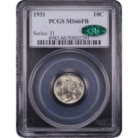 1931 Mercury Dime (10c) Obverse Slab Image