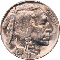 1931-S Buffalo Nickel (5c) Obverse Image