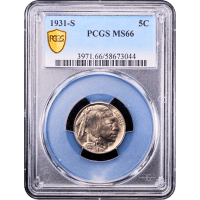 1931-S Buffalo Nickel (5c) Obverse Slab Image