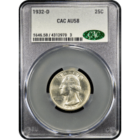 1932-D Washington Quarter (25c) Obverse Slab Image